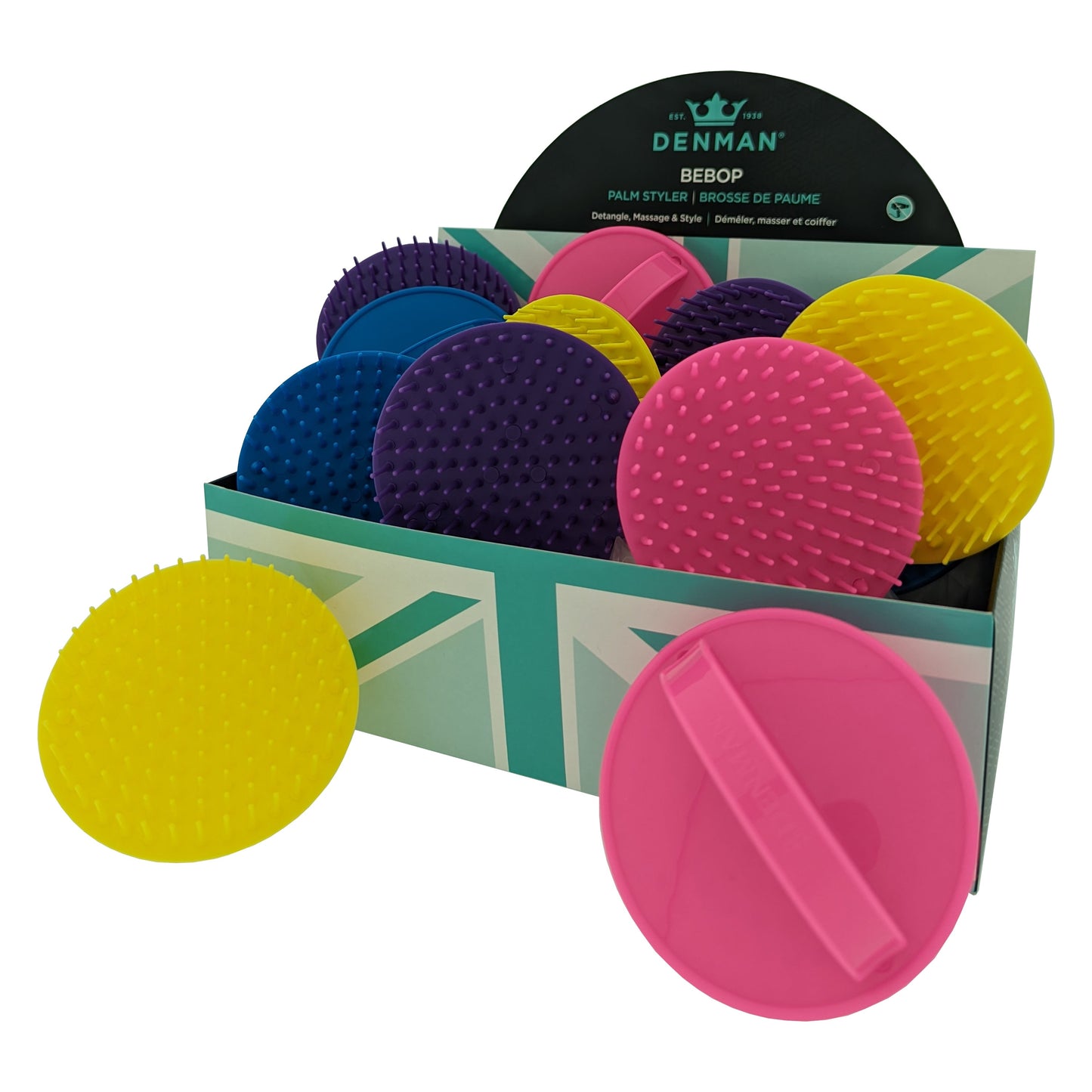 denman d6 be bop massage display 12 st Gekleurd