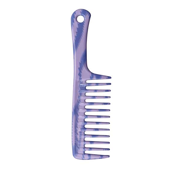 denman wide tooth comb deluxe shower detangler lavender zap