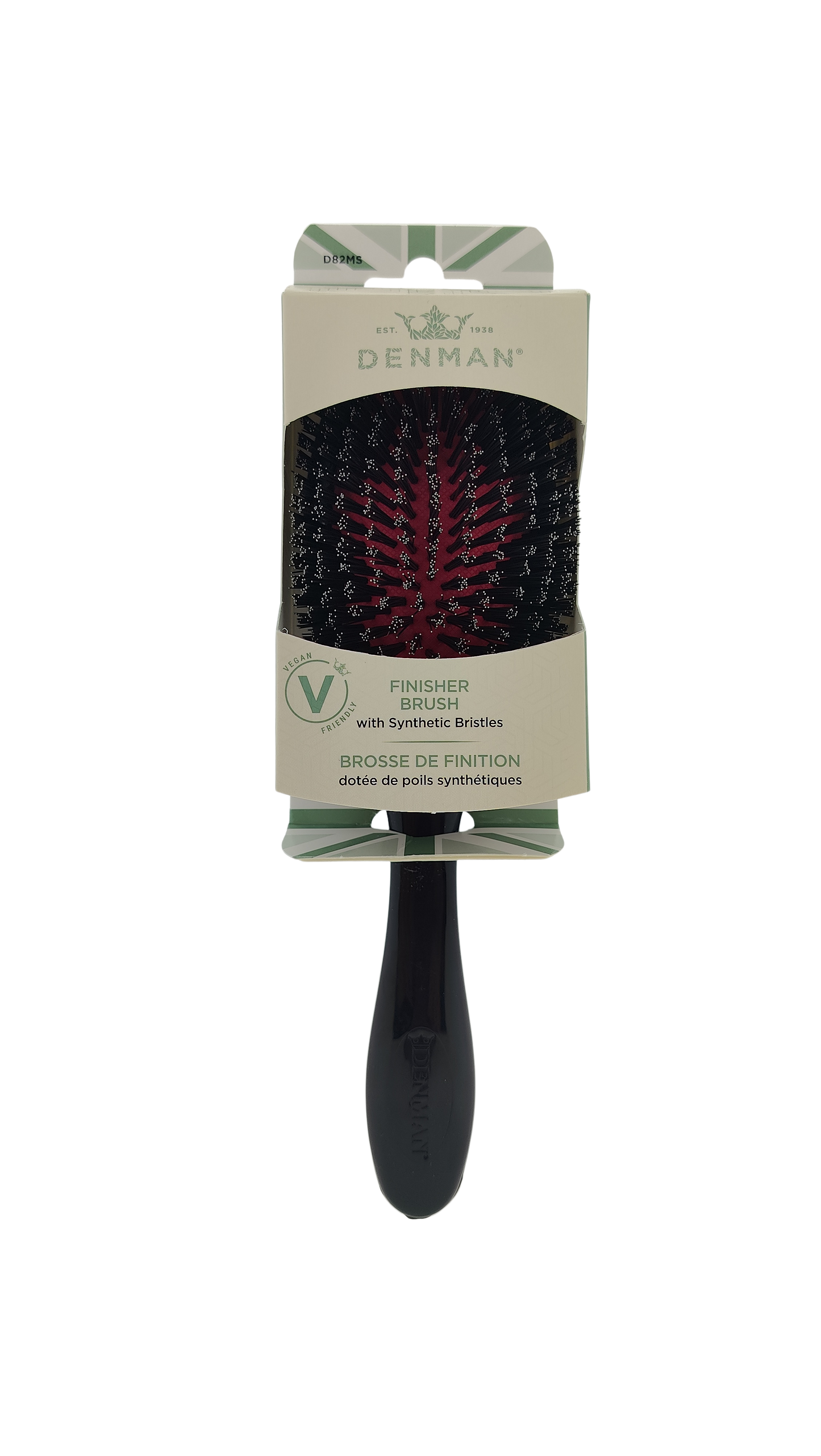 Denman D82M The Finisher With Synthetic Bristles Vegan Friendly