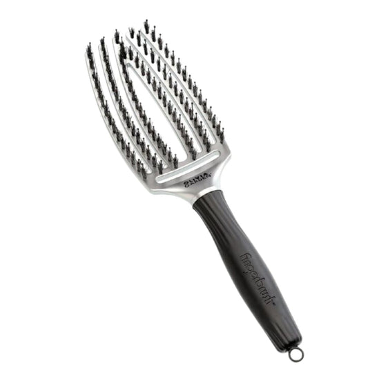 olivia garden fingerbrush care iconic boar nylon Silver