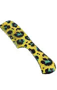 Denman DPC6 Precision Rake Kam 226 mm * Yellow Leopard